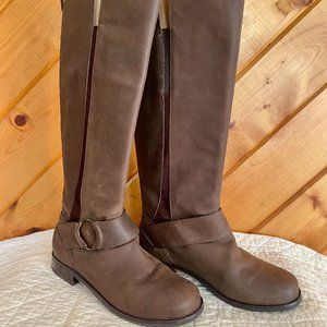 OluKai Holo Lio II Tall Women's Boots French Roast Full Grain Leather